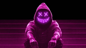 Neon, Hoodie, Artist, Artwork, Digital Art, 4K wallpaper