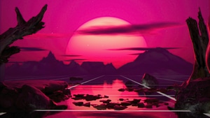 Artist, Artwork, Digital Art, Retrowave, Artstation, 4K wallpaper