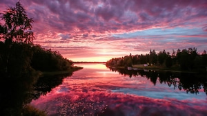Sky, Evening, Nature, 4K wallpaper