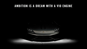 Lamborghini Huracan, Dream, Inspirational quotes, Motivational quotes, Dark background, 4K wallpaper