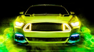 Ford Mustang, Ford, Cars, Artist, Artwork, Digital Art, 4K wallpaper
