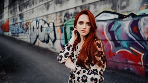 Redhead, Girls, Model, 4K wallpaper