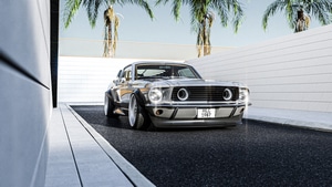 Ford Mustang, Ford, Cgi, Cars, Behance, 4K wallpaper