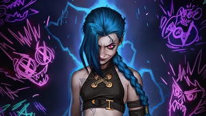 Arcane, Netflix, Jinx League Of Legends, Tv Shows, League Of Legends, Artstation, 4K wallpaper