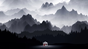 House, Artist, Artwork, Digital Art, Minimalism, Minimalist, 4K wallpaper