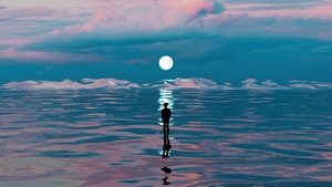 Alone, Artist, Artwork, Digital Art, Outrun, 4K wallpaper