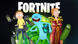 Fortnite, Mr. Meeseeks, Morty Smith, 4K wallpaper