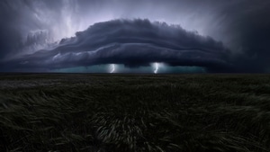 Clouds, Lightning, Nature, 4K wallpaper