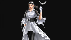 Jun Kazama, Tekken 8, AMOLED, Black background, Female character, 4K wallpaper
