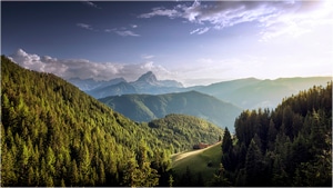 Mountains, Sky, Landscape, Nature, 4K wallpaper