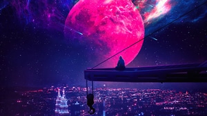 Alone, Hoodie, Artist, Artwork, Digital Art, 4K wallpaper