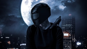 Biker, Helmet, Artist, Artwork, Digital Art, 4K wallpaper