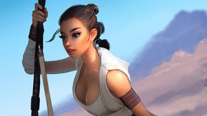 Rey, Star Wars, Tv Shows, Artist, Artwork, Digital Art, Artstation, 4K wallpaper