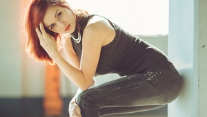Redhead, Girls, Model, 4K wallpaper