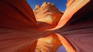 Antelope Canyon, Windows 7, Landscape, Reflection, Arizona, Aesthetic, 4K wallpaper