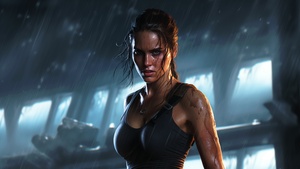 Lara Croft, Tomb Raider, AI art, 4K wallpaper
