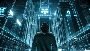 Hoodie, Skyscraper, Artist, Artwork, Digital Art, 4K wallpaper