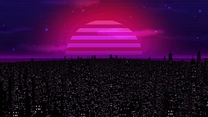 Synthwave, Vaporwave, Night, Stars, Illustration, Artist, Artwork, Digital Art, 4K wallpaper