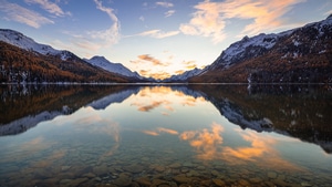 Landscape, Reflection, Mountains, Nature, 4K wallpaper