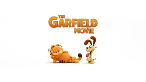 The Garfield Movie, Animation movies, White background, Odie, 4K wallpaper