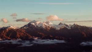 Clouds, Sky, Mountains, Nature, 4K wallpaper