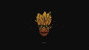 Groot, Superheroes, Minimalism, Minimalist, Artist, Artwork, Digital Art, Behance, 4K wallpaper