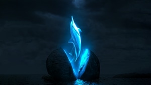 Dolphin, Artist, Artwork, Digital Art, 4K wallpaper