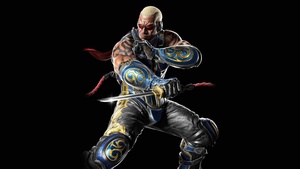 Raven, Tekken 8, Black background, AMOLED, 4K wallpaper