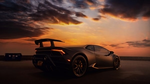 Lamborghini, Sunset, Cars, Behance, 2022 Cars, 4K wallpaper