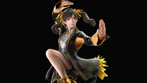 Ling Xiaoyu, Tekken 8, Black background, AMOLED, Female character, 4K wallpaper