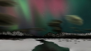 Northern Lights, Nature, Aurora, Winter, 4K wallpaper