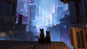 Cats, Cat, Love, Artist, Artwork, Digital Art, Artstation, 4K wallpaper