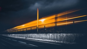 Train, Photography, Long Exposure, 4K wallpaper