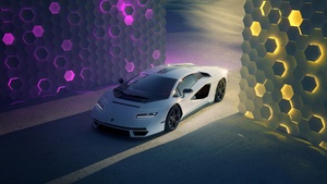 Lamborghini Countach, Futuristic, 4K wallpaper