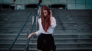 Redhead, Girls, Model, 4K wallpaper