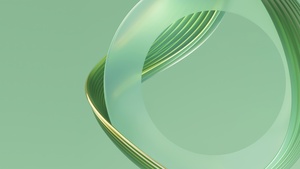 Green abstract, Aesthetic, Circle, Smooth, Emerald, 4K wallpaper