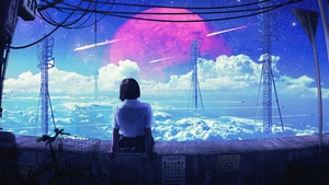 Alone, Artist, Artwork, Digital Art, Pixiv, 4K wallpaper