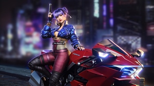 Scifi, Biker, Artist, Artwork, Digital Art, Artstation, 4K wallpaper