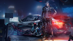 Scifi, Artist, Artwork, Digital Art, Cyberpunk, Artstation, 4K wallpaper