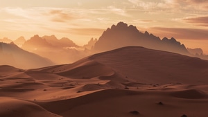 Moon, Desert, Nature, 4K wallpaper
