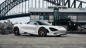 McLaren 750S Spider, White cars, 4K wallpaper