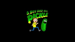 Rick And Morty, Tv Shows, Minimalism, Minimalist, Dark, Black, 4K wallpaper