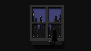 Cat, Artist, Artwork, Digital Art, Minimalism, Minimalist, Dark, Black, 4K wallpaper