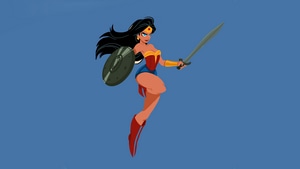 Wonder Woman, Superheroes, Minimalism, Minimalist, Artist, Artwork, Digital Art, Artstation, 4K wallpaper