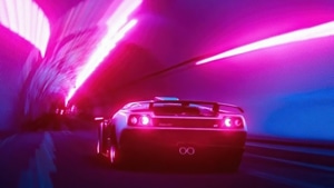 Neon, Synthwave, Lamborghini, Artist, Artwork, Digital Art, 4K wallpaper