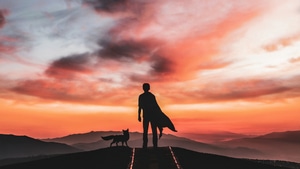 Silhouette, Artist, Artwork, Digital Art, 4K wallpaper