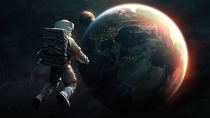 Astronaut, Artist, Artwork, Digital Art, 4K wallpaper