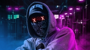 Hoodie, Artist, Artwork, Digital Art, 4K wallpaper
