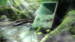 Gameboy, Retro, Digital Art, Forest, Surreal, 4K wallpaper