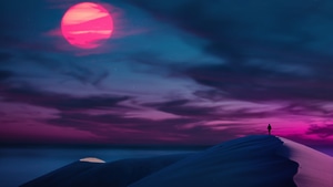 Alone, Artist, Artwork, Digital Art, 4K wallpaper